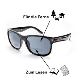 Urbanium Eyewear Stylish New York Model Sunglasses with Polarised Lenses in Black in Various Strengths Black Size: +3.00