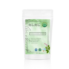 MokuMoka 100% Organic Tulsi Leaf Powder For Face and hair Pack Holy Basil Powder- Ocimum Sanctum- 100 grams - USDA Organic Certified