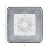 MAGT LED Shower Head Rain Shower Head 7 Colours LED