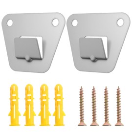 Sorcristy 4 Set Wall Mounting Fan Brackets,Heavy Duty, Solid Steel Fan Wall Mount Bracket with Fastening Screws, Oscillation Fans Hidden Holder for Home, Bedroom, Gym & Office