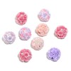 【B197】Mixes of six different fancy beads including square beads, round