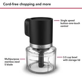 KitchenAid Go Cordless Top Down Chopper - battery included, KTCR351