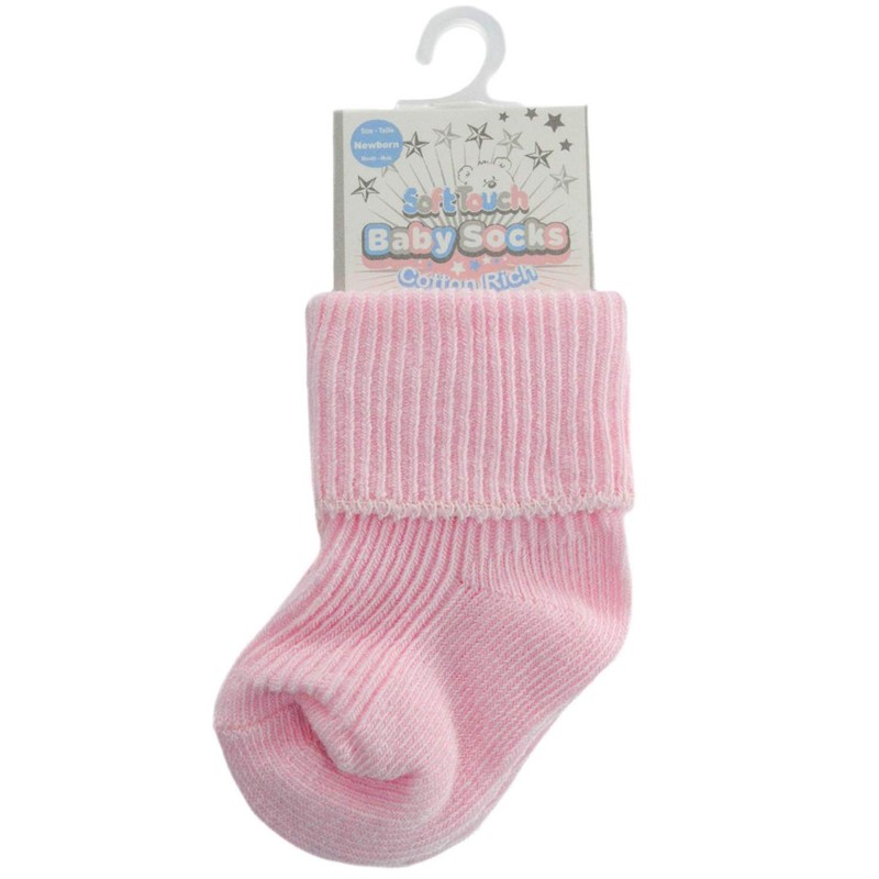 Mansuri Baby Boys Girls 2 Pairs Socks Soft Touch Roll