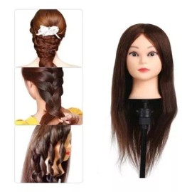 Generic * 85% Cabello Humano. Cabeza De Maniquí For Trenzar Se
