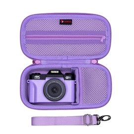XANAD 4K Digital Camera Case for Sony Alpha 6100,6000,6700,6600,6400/ RX100 VII or Sony Alpha ZV-1,ZV-1F,ZV-E10,ZV-E10 II 4K Vlogging Camera (Purple)