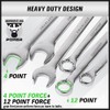 SWANLAKE 32-Piece Combination Wrench Set, SAE and Metric, 1/4"-1" &