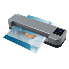 SINCHI 4-Roller Laminator Machine with LCD Display, 3-10 mil, 13-inch, 55-Second Warm-up & 43 inches/Minute Thermal Laminating Machine for Office/School/Home, Foil Applicator
