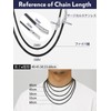 Bandmax Black Necklace, Men's, Women's, Stainless Steel, Clasp, Black, Casual,