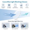 Cyxus Blue Light Blocking Computer Glasses Retro Clear Lens Eyeglasses
