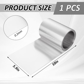 LDXDRU 6 Inch x 50 ft Aluminum Flashing Roll, Roof Flashing for Sealing Windows Doors Shed Weatherproofing, Metal Roofing Roll for Roof and Garden, Prevents Roofing Stains
