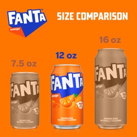 Fanta Orange, 12 fl oz, 24 Pack