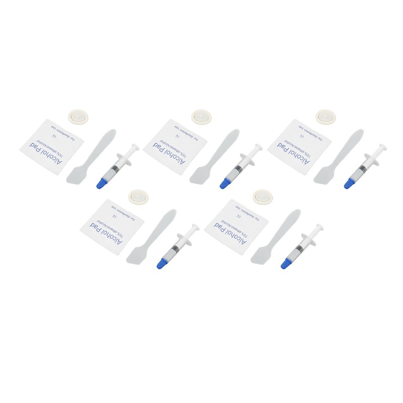 5Pcs Thermal Paste 3.2W/m.k Metal Free Safe Strong Adhesion Thermal