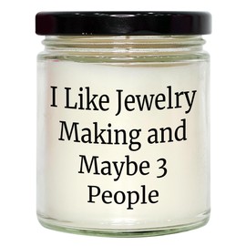Funny Jewelry Making Candle - Gifts from Friends - Vanilla Scented Birthday Unique Gifts