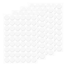 216 Pcs Self-Adhesive Screw Hole Stickers, Covers Caps Dust Proof Sticker, Screw Hole Covers for Wood Furniture Cabinet Shelve, 21mm(White)
