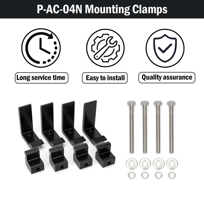 P-AC-04N Mounting Clamps for Truck Cap Camper Shell Toyota Tacoma/Tundra