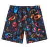 Idgreatim Space Swim Trunks for Boys 7 Years Neon Astronaut
