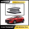 WhiteDeer ZH Durable Window Deflectors Rain Guards for Mazda 3