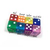 Real Dice Earrings, 16mm Gaming Dice, Many Colors, Titanium Ear