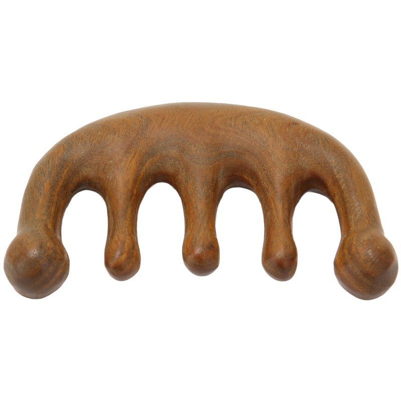 Wood Massage Comb Sandalwood Scraping Scalp Massage Comb for Head