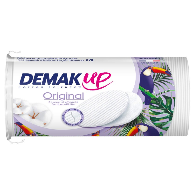 Demak'Up Original Cotton Pads for Make-Up - Oval - 70