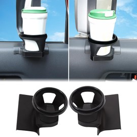 Aunginsy Car Cup Holder Compatible with Toyota FJ Cruiser 2007-2021 Inner Door Panel Cup Holder Expander Drink Water Stand Front Door Panel Cup Bottle Mount Organizer Tray Accessories (Left+Right)