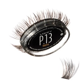 Lashify Plushy 13mm Gossamer Lashes in Truffle Color, Easy DIY False Lashes for a Voluminous Yet Still Natural Look