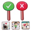 FUNOMOCYA 2Pcs Handheld Voting Paddle Teacher Judging Board Reusable Classroom