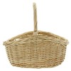 FRANK FLECHTWAREN Small Natural White Ironing Basket