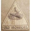 US Army 1st ARMORED Division OLD IRONSIDES subdued Patch SSI