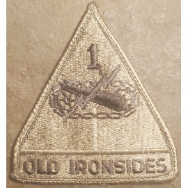 US Army 1st ARMORED Division OLD IRONSIDES subdued Patch SSI ORIGINAL USGI NOS