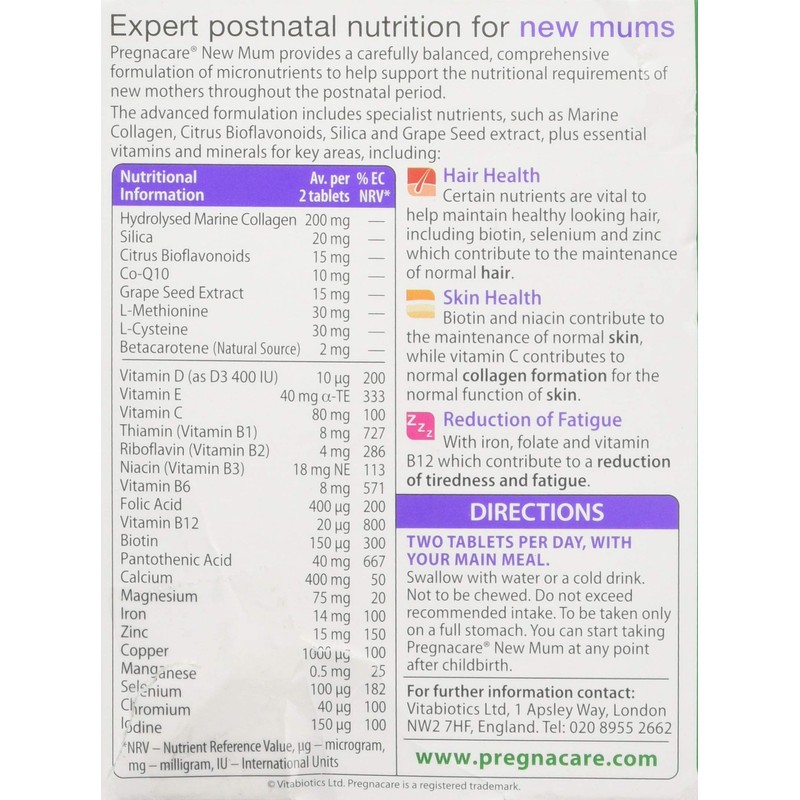 Pregnacare Vitamins for New Mums