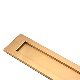 HEAVY SPRUNG Victorian Letter Plate Box Postal Solid Brass, Chrome & Satin 10" x 3" (Satin Brass)