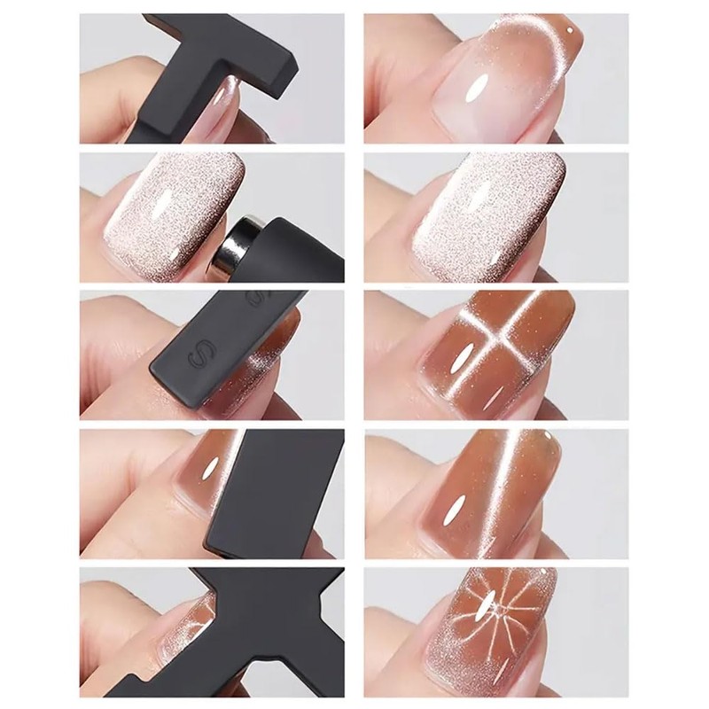 Cateye Magnet 5 in 1 Multifunktion Magnetstift, Cat Eye Nagellack
