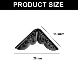 120PCS Metal Corner Protectors - Book and Photo Scrapbook Corners - Decorative Edge Guards for Albums Folders - Vintage Style Mixed Colors Gold Silver Bronze Black Copper Gunmetal