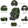 Cinturones para hombre, cinturón de nailon militar 2 piezas, cinturón