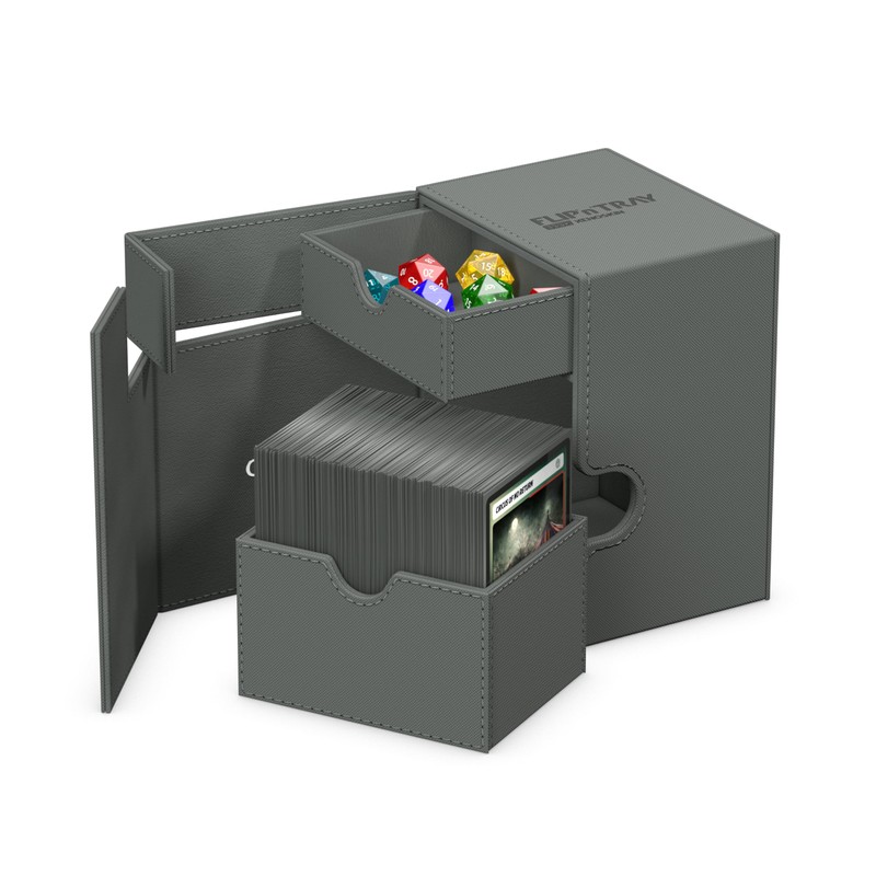 Ultimate Guard(アルティメットガード) フリップトレイデッキケース 133+ Xenoスキン モノカラー (グレー)