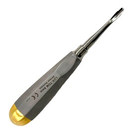 5mm Tip Dental Extraction Elevator Tool Root Tip Tooth Extraction Proximator Elevator Hollow Handle Lighweight Gold - German Stainless Steel CE - Dental Instrument