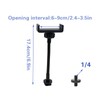 Ring Light Phone Holder with Hot Shoe & 1/4 Adapter,