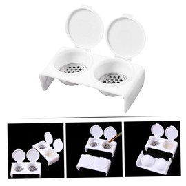 VICASKY 5 Piezas Plato De Monómero Condujo Limpiador Clavo Lavar Debe Herramienta Plato De Dappen Plato Monómero Con Tapa Plato Para Uñas Titular De Monómero Tazón De Uñas Acero Inoxidable