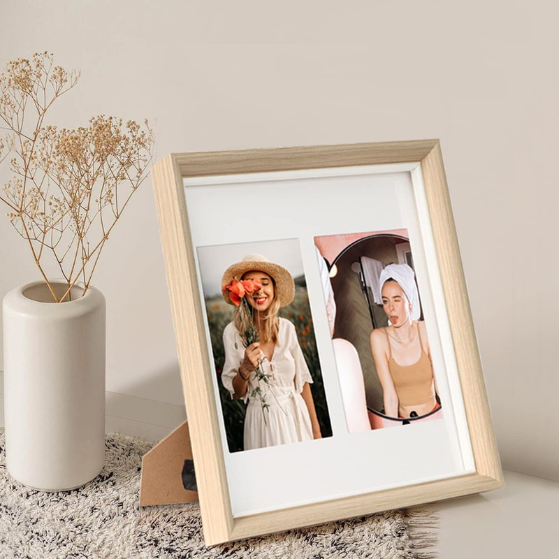 Rieibi Wooden Photo Frame 4x6 6 Inch Hanging on Wall