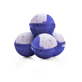 Grape Lip Smackers Luxury Bath Bombs -Set of 10 - Extra Large - 4.5oz