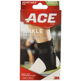 ACE Ankle Brace with Side Stabilizers One Size 1 Each