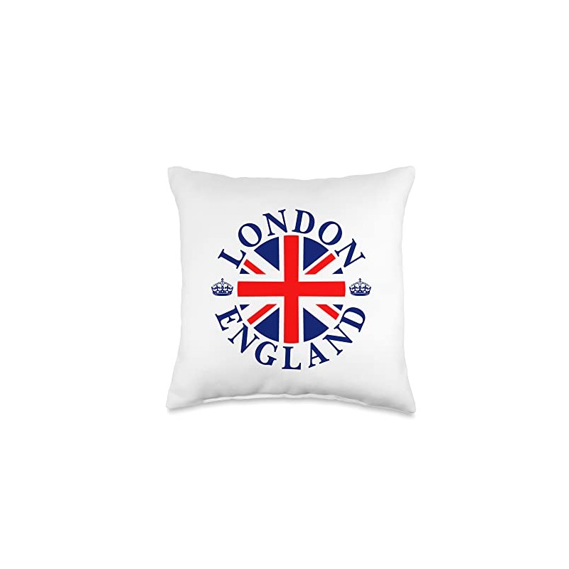 London Crown Badge Throw Pillow