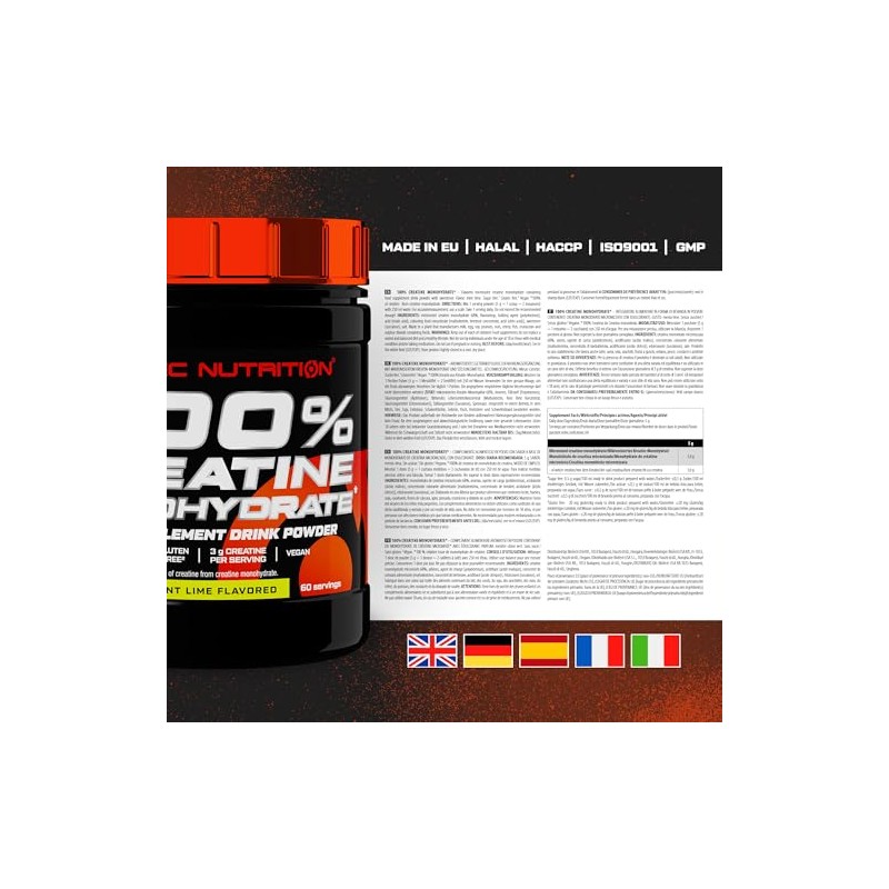 Scitec Nutrition 100% Creatine Monohydrate – Vegan – 3g per