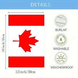 DMERBYL Garden Flag Canada Day 1St Of July Maple Leaf 12×18 Inch Double Sided Design Decorative Yard Banner Garden Flag Holiday Flag for Party Home Outdoor Decoration-607