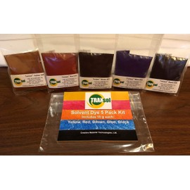 Wood Dye – Powdered Solvent 5 Color Kit – Wood Stain Kit (50 Grams)