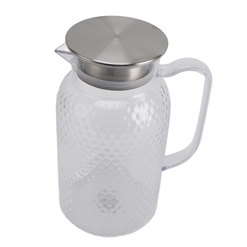 Water Pitcher with Lid and Handle 1500ml Acrylic Heat Resistant