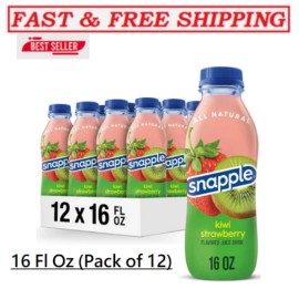 Snapple Kiwi (Pack Of 12)Snapple Kiwi Strawberry Juice Drink,No Artificial Flavors, 16 Fl Oz