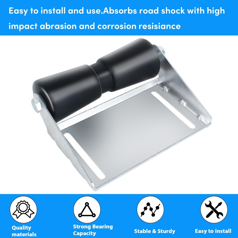 BALAVA 10 inch Boat Trailer Roller Bracket Assembly,Boat Trailer Keel