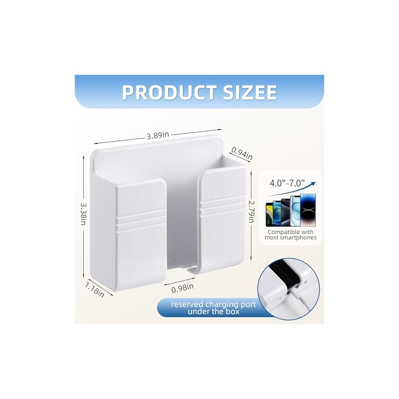 Wall Phone Holder for RVs and Campers - 2 Pack